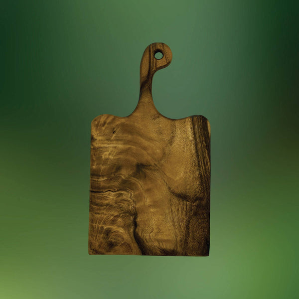 Premium All Dark Grain Large Handled Charcuterie Board