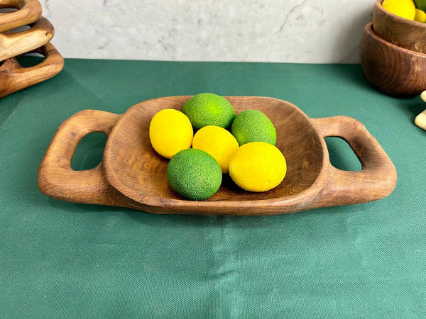 Salvaged Teak Root Rustic Handled Tray - Small