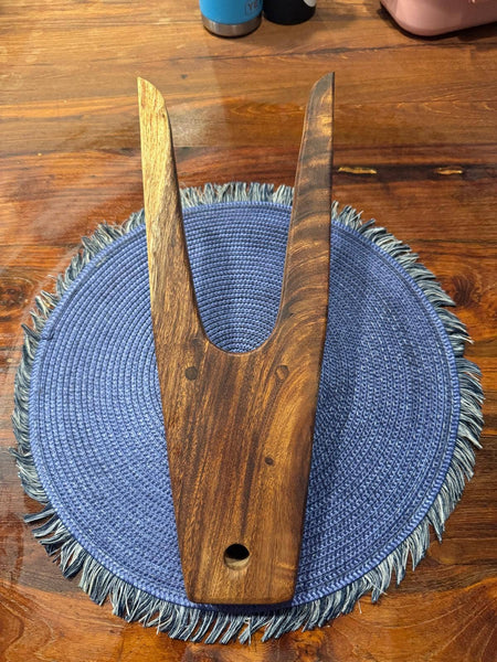 Hand Made Wooden Boot Jack - East Indian Walnut