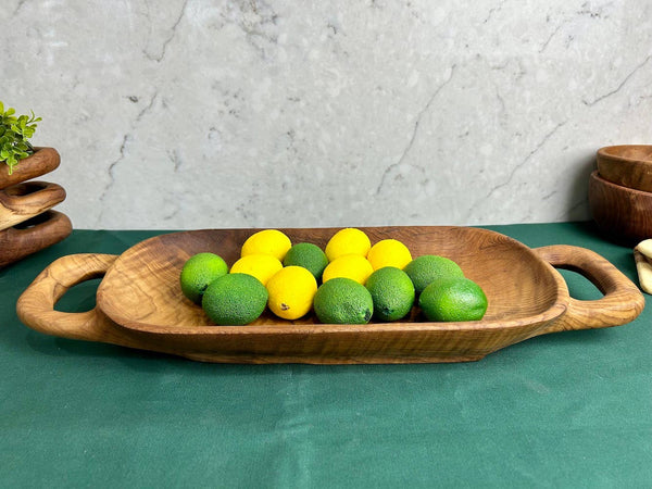 Salvaged Teak Root Rustic Handled Tray - Large