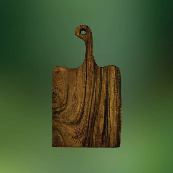 Premium All Dark Grain Large Handled Charcuterie Board