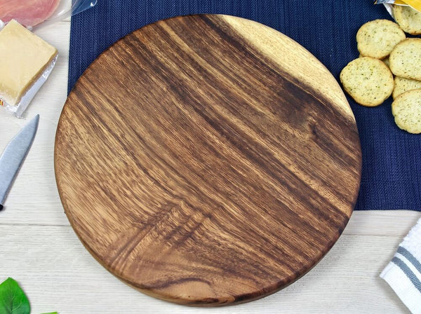 Blank East Indian Walnut small round charcuterie board