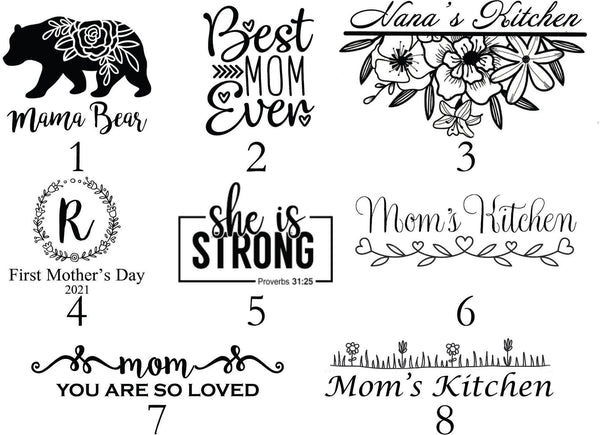 Mother's Day Engraving Options