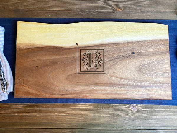 Extra Large Live Edge Square End Board